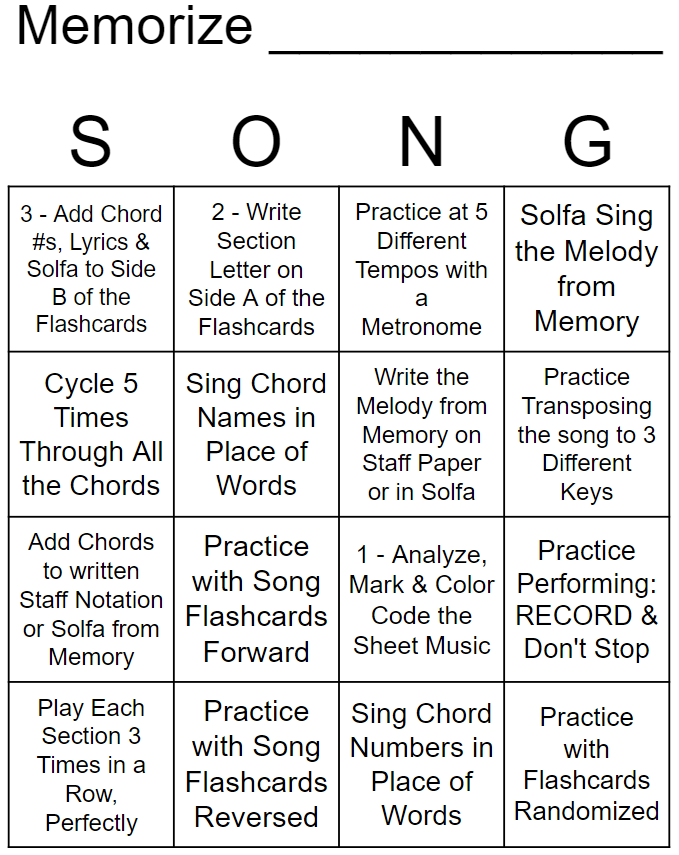 Guitar Gods - Download And Print Music Bingo Cards