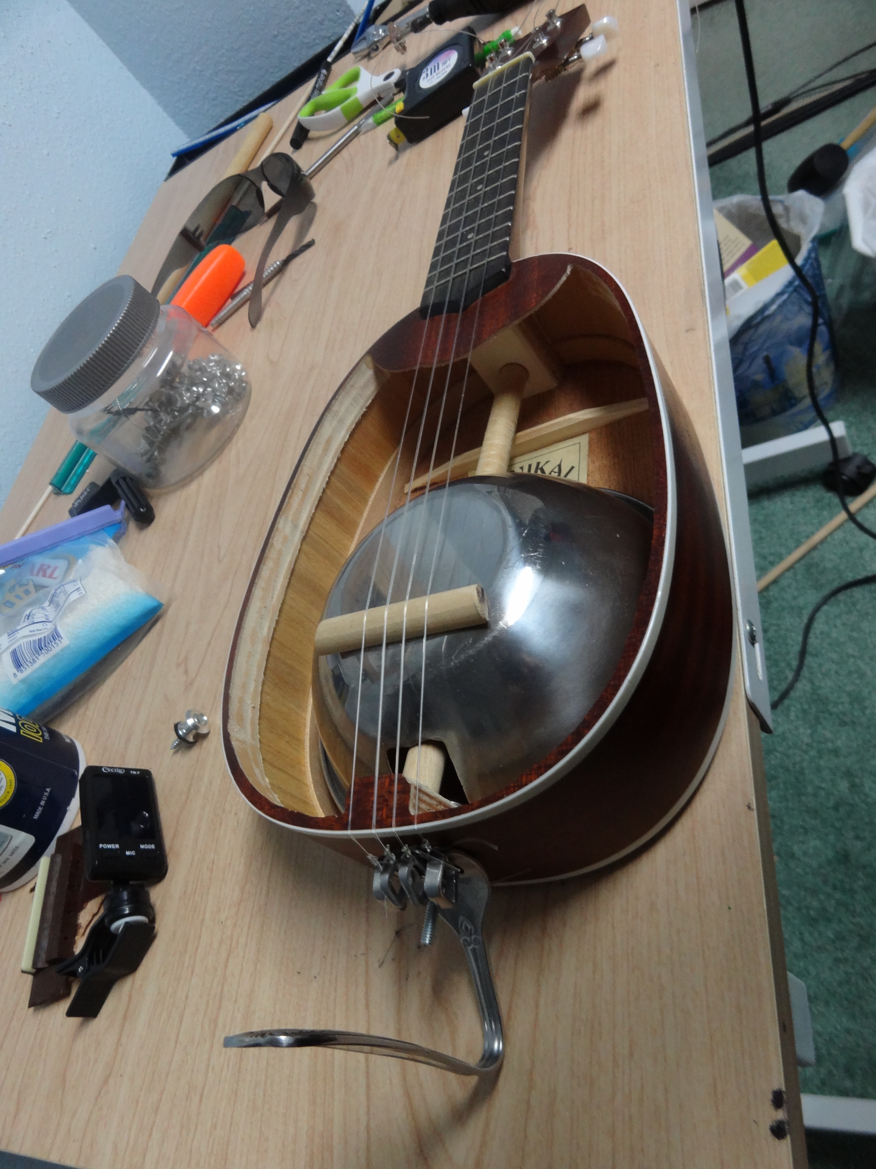 Pineapple Ukulele To Resonator Rescue